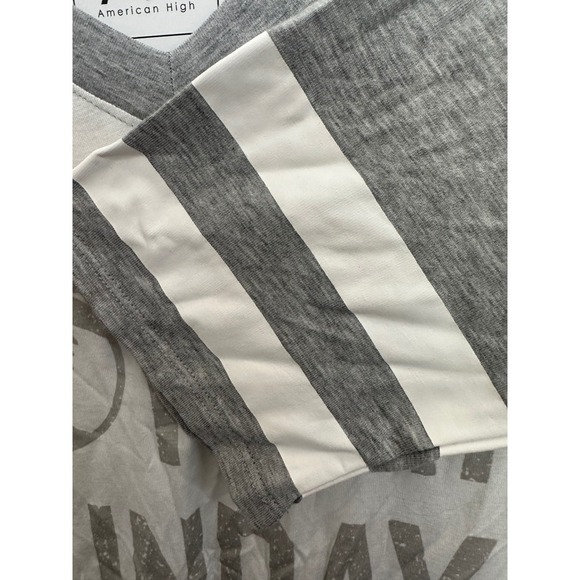 American High Sunday Funday Football Long Sleeve Wrangler VNeck Tee Size M NWT - Picture 5 of 5